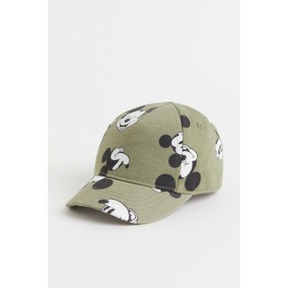 Mũ lưỡi trai xanh khaki Mickey HM H&M_authentic UK