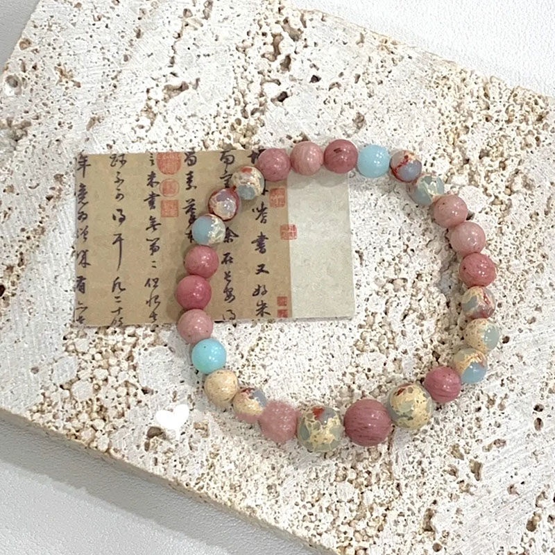 Vòng Tay Đá Sứ Cao Cấp Thiết Kế Đơn Giản Dễ Phối Đồ Phong Cách ins niche Cho Nữ