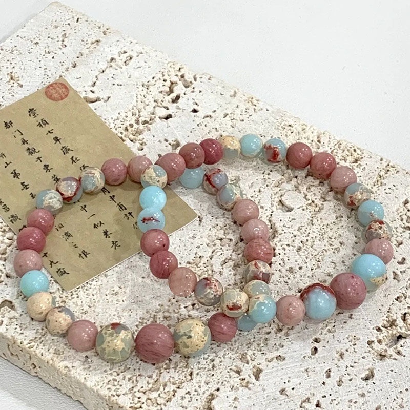 Vòng Tay Đá Sứ Cao Cấp Thiết Kế Đơn Giản Dễ Phối Đồ Phong Cách ins niche Cho Nữ