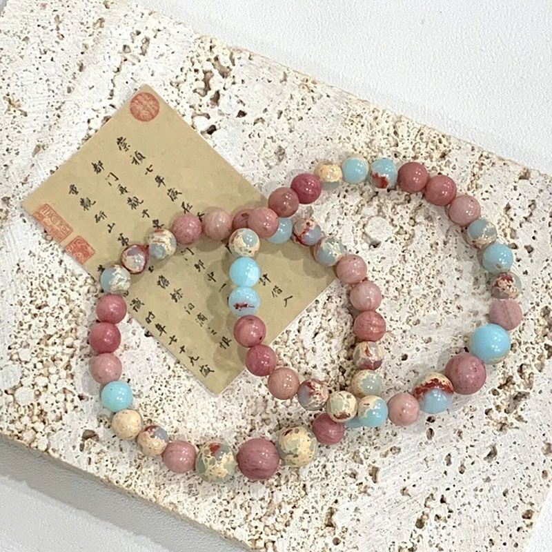 Vòng Tay Đá Sứ Cao Cấp Thiết Kế Đơn Giản Dễ Phối Đồ Phong Cách ins niche Cho Nữ