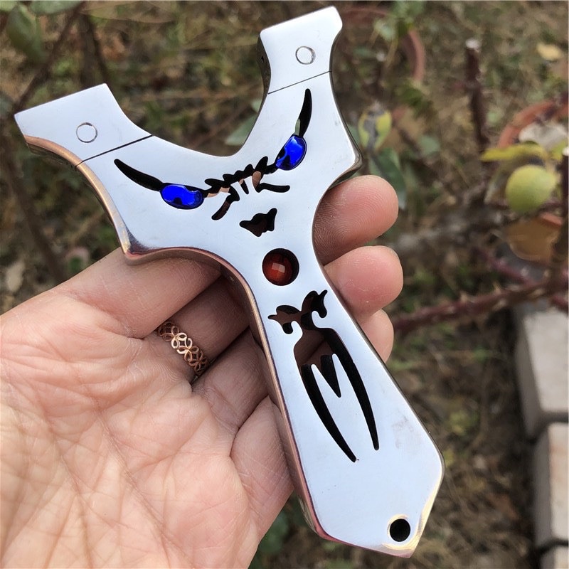 Ná Mắt Quỷ xanh inox đánh bóng tặng 2 dây và 100v