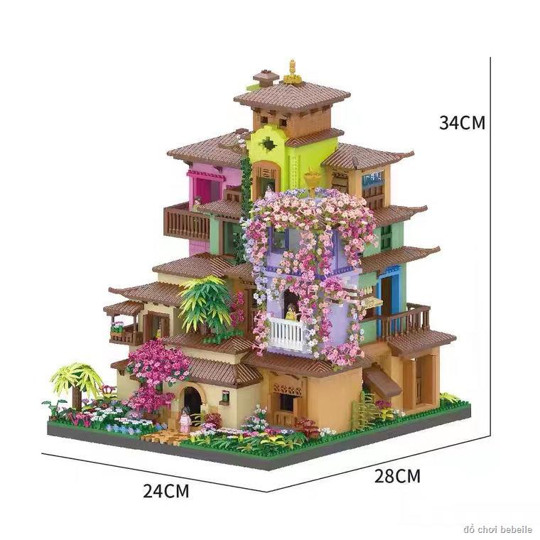 🔥Tương Thích Với Lego Disney Lâu Đài Người Lớn Độ Khó Magic Full House Khối Xây Dựng Bé Gái Series Đồ Chơi Trẻ Em Quà T