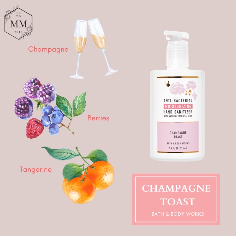 Nước rửa tay khô Bath & Body Works Hand Gel Sanitizer chai to 225ml nhiều mùi