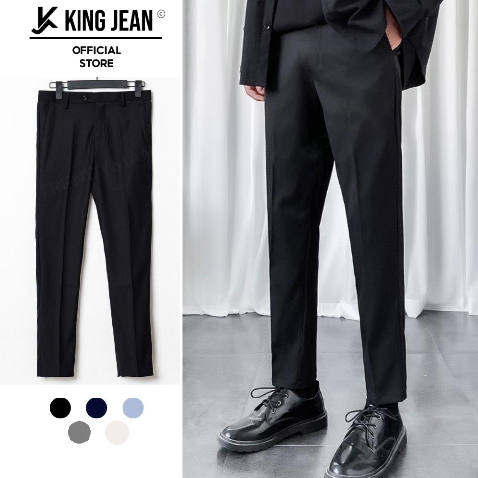 Quần Tây Nam Hàn Quốc KJ Ống Côn Cao Cấp Chất Vải Co Giãn Dày Dặn Form Slimfit Hàn Quốc KJ-Vua Quần Jeans - Hàng mới về