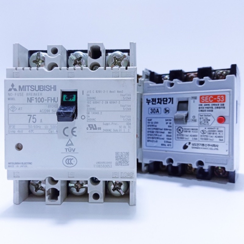 Aptomat 3 Pha Nhật Cũ,MCCB 3 Pha Mitsubishi 20A-30A-40A-50A-60A-75A-100A-125A-150A-175A-225A MỚI 99% XÁC 500GRAM