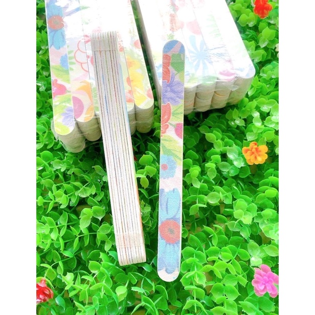 Dũa móng tay bông loại lớn dày ( 1 lốc 10 cây )