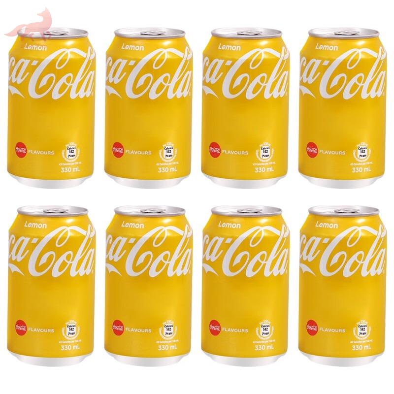 Nước giải khát phiên bản Hồng Kông Coca-Cola hương chanh Coke lon 330ml nước uống có ga bộ 6 lon hoàn chỉnh