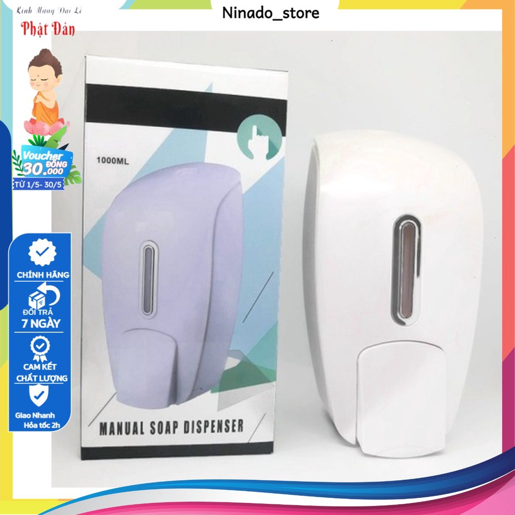 Hộp đựng xà bông ,nước rửa tay treo tường nhấn 1 bình cao cấp 1000ml