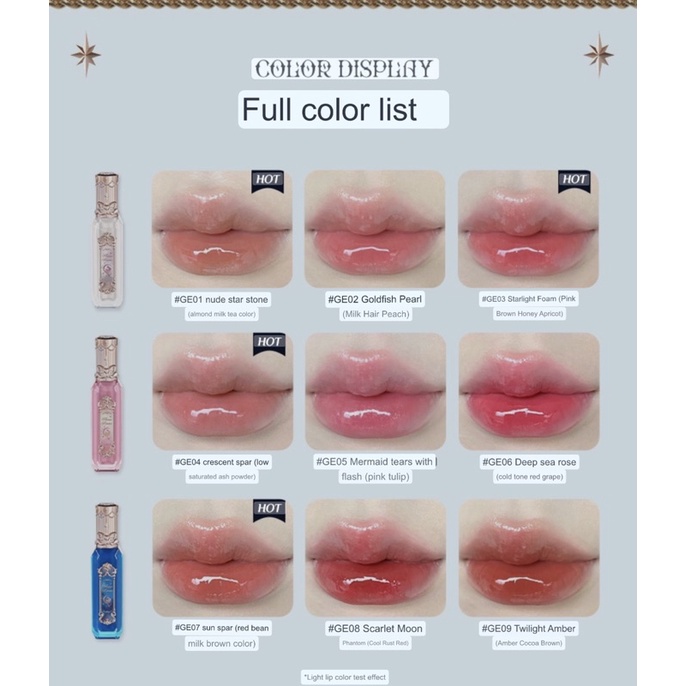 Son bóng Flower Knows Mermaid Tiên cá