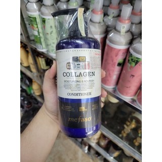 Bộ Dầu gội xả Mefaso Xanh Collagen 800ml x2