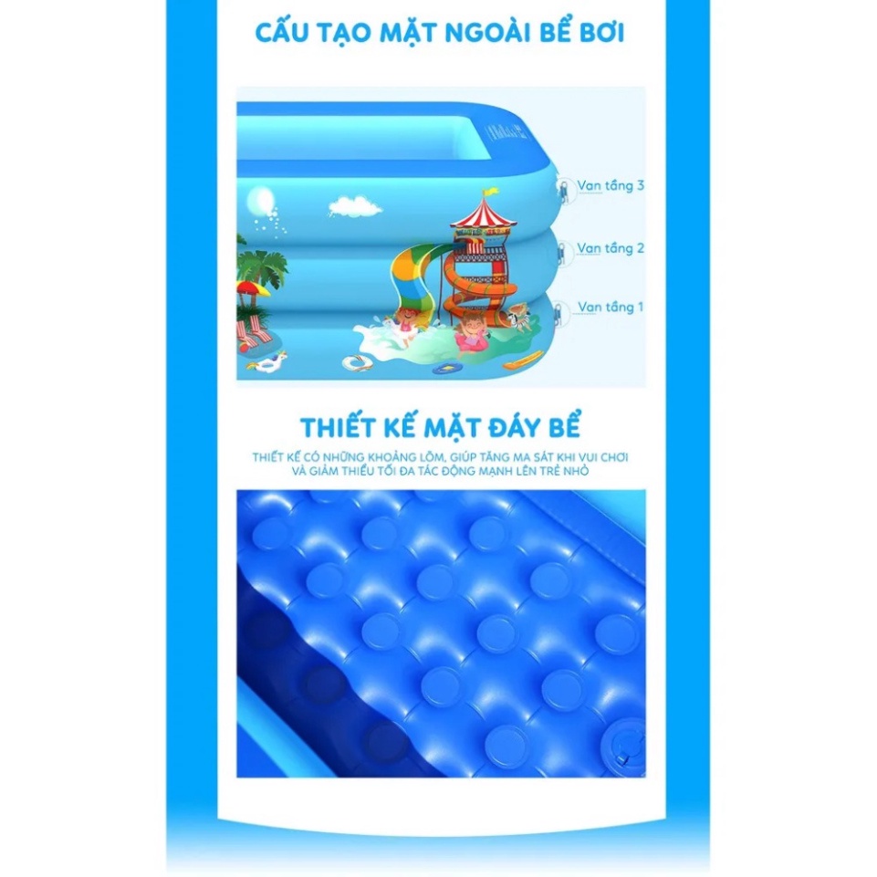 Bể Bơi Cho Bé Đa Dạng Kích Thước Giá Xưởng - Phao Bơi cho bé size lớn kích thước đa đạng giá xưởng