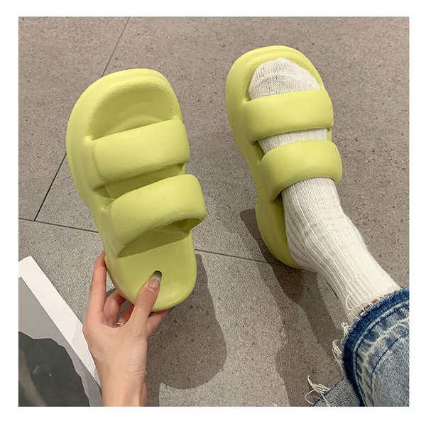 2023 dép lê đế dày đơn giản mẫu mới dép bánh mì