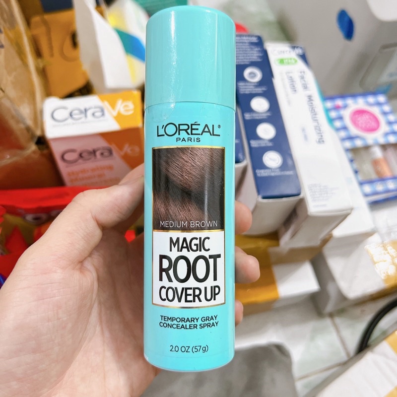 Xịt nhuộm chân tóc tạm thời Loreal Magic Root Cover up