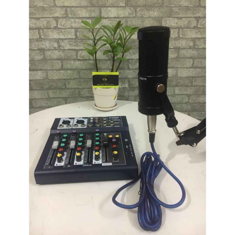 Micro Thu Âm AQ 210 - Micro Hát Karaoke - Livestream Cao Cấp + 12 Tháng BH topphukien22