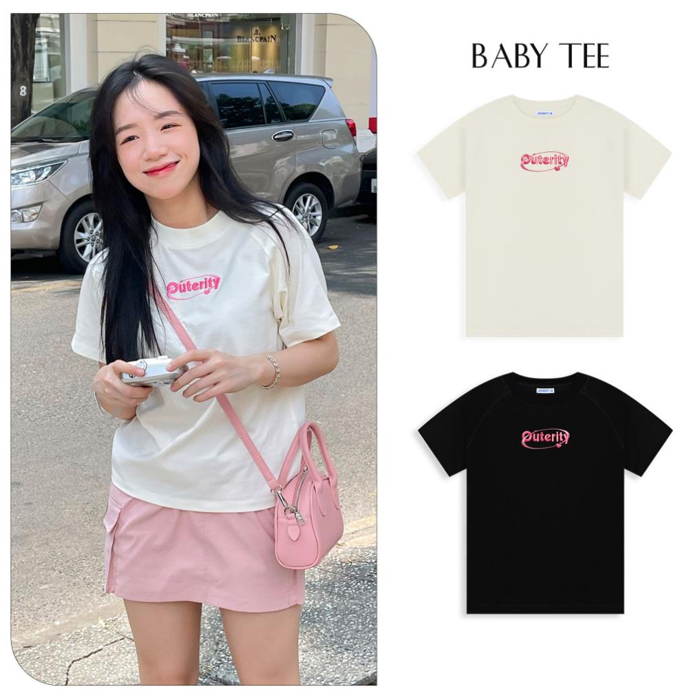 Áo Thun Baby Tee Outerity - Heart Satellite Tee Unisex Nam Nữ Localbrand Sgenz.studio