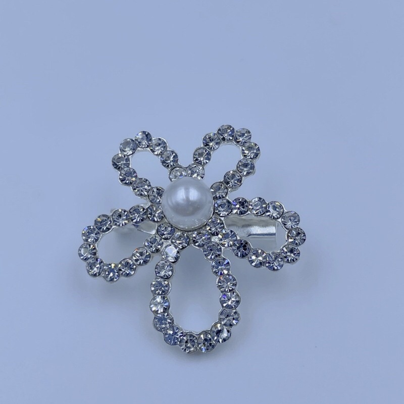 Nơ hoa gắn ngọc 2,8cm