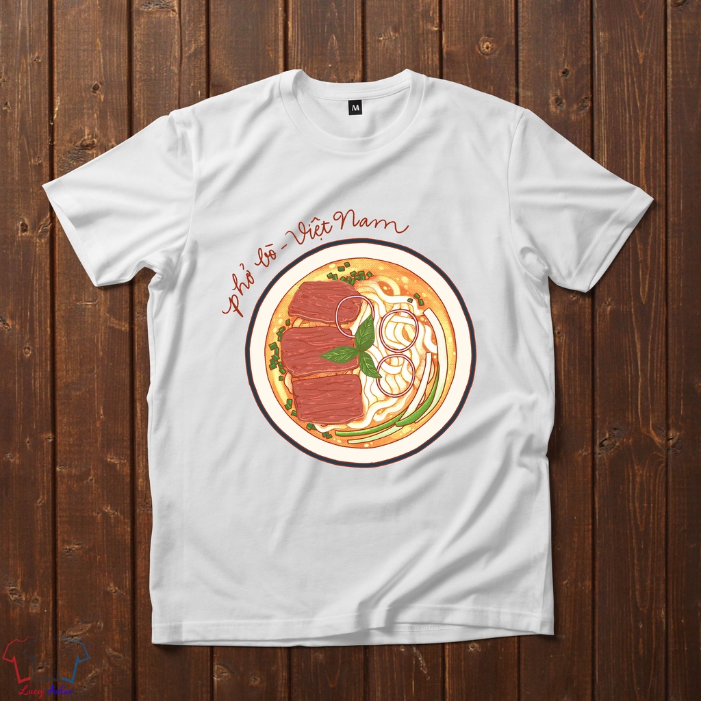 Áo Unisex hình Phở bò đẹp chất giá rẻ DIE48