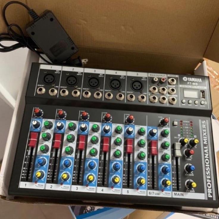 Bộ mixer F7 Yamaha màn hình có Bluetooth bản mới nhất + 12 Tháng BH topphukien22