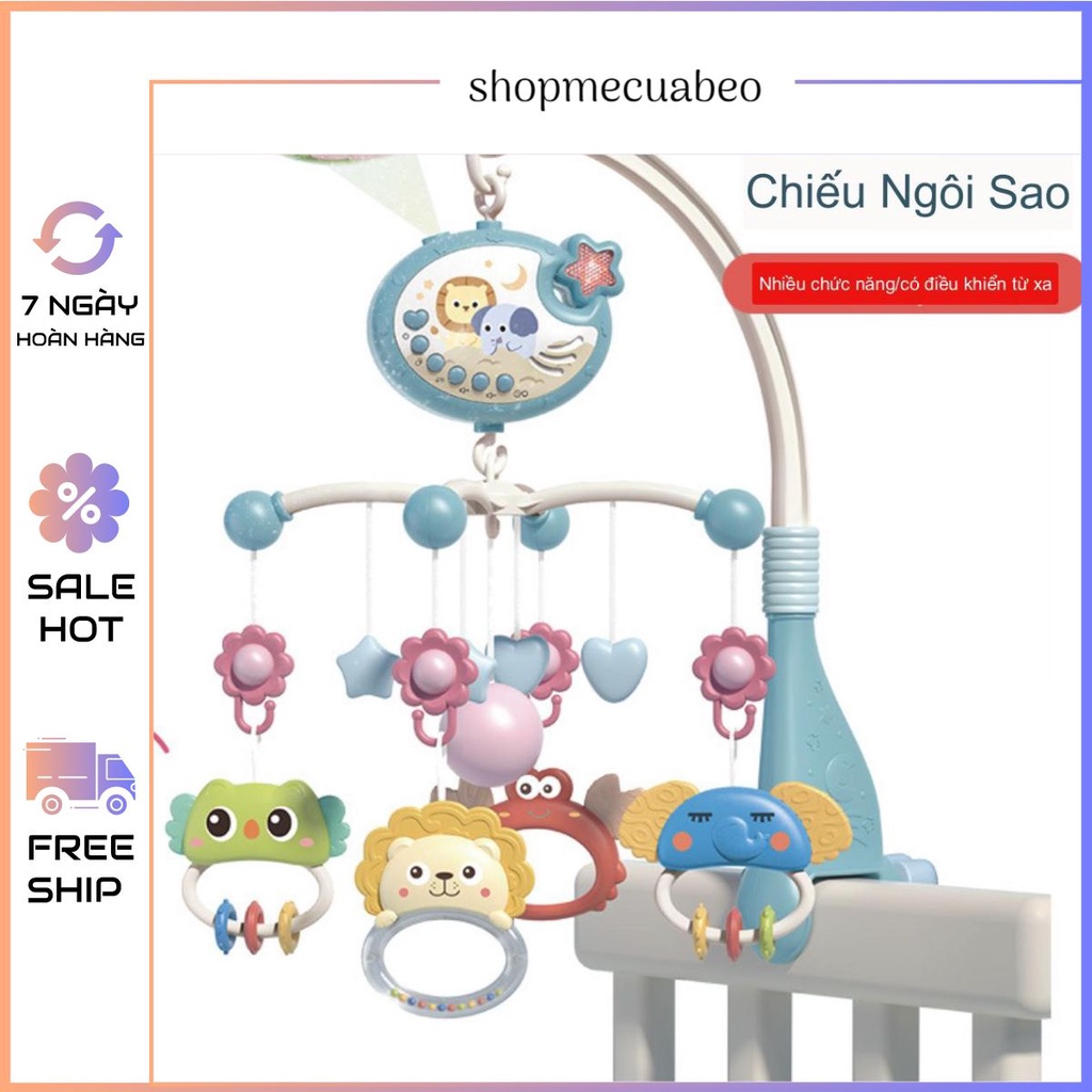 treo nôi cũi xe đẩy,Treo nôi phát nhạc xoay tự động có đèn hình sáng khi tắt điện,phát nhạc ru ngủ,có điều kh