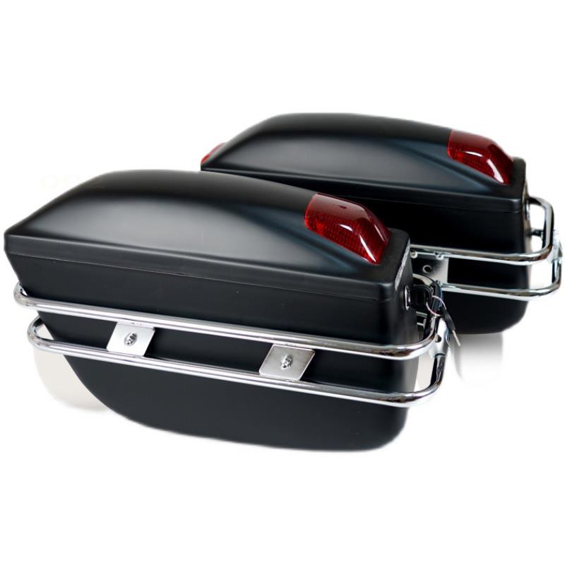 Hộp đuôi xe máy 2 bên hộp điện có đèn trên hộp đa năng hộp treo đồ nghề ô tô hoàng tử hộp hông xe máy