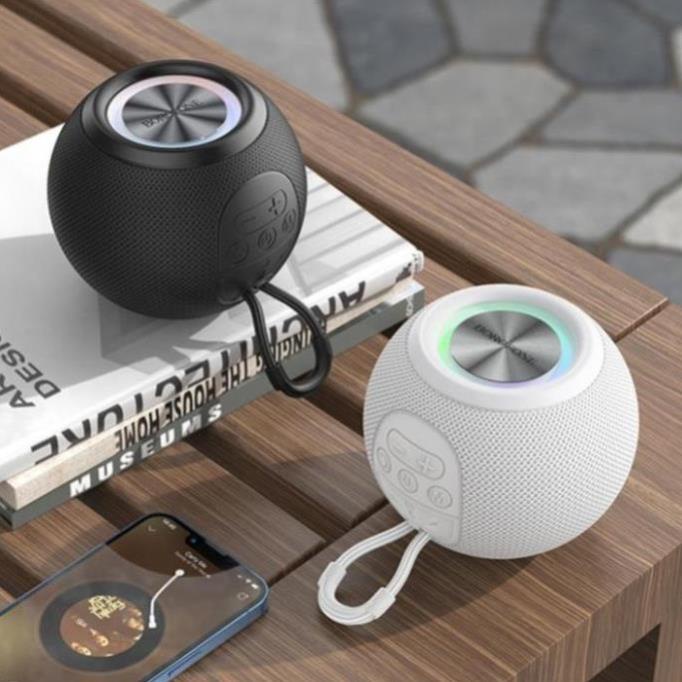Loa Bluetooth BOROFONE BR23 Hình Cầu LED Tròn, Âm Thanh Sống Động bảo hành 12 tháng topphukien22