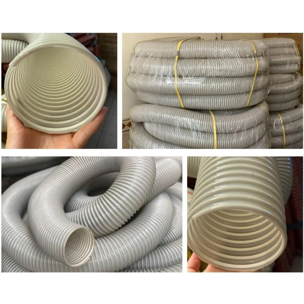 Ống ruột gà hút bụi, ống hút bụi gân nhựa sản phẩm sử dụng thích hợp trong ngành cơ khí gỗ, hút bụi khí nóng GIÁ 2M