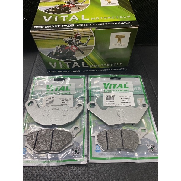 Má phanh, bố thắng Yamaha R3 MT03 YZX VITAL MADE IN THAILAND