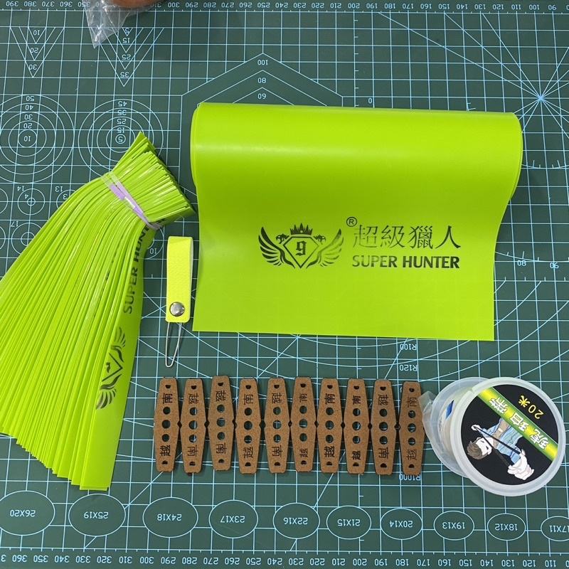 1m dây super hunter xanh chuối 0,55 0,65 0,75 cắt sẵn tặng phụ kiện