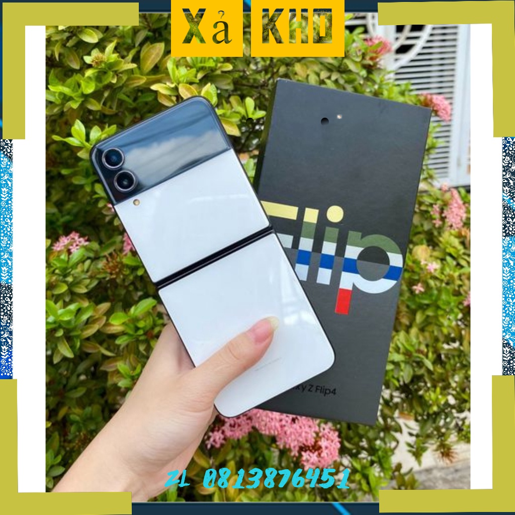 Điện thoại Samsung Galaxy Z Flip 4 bản 8gb/256gb fullbox 100% chính hãng bảo hành 12 tháng nguyen hop