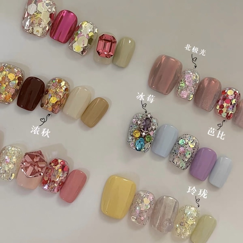 Set nhũ Cherry Line ẩn móng 6 hũ