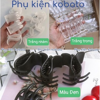 Set 3 kẹp tóc càng cua nhựa dẻo 3 răng, 5 răng nhám và bóng dành cho nữ