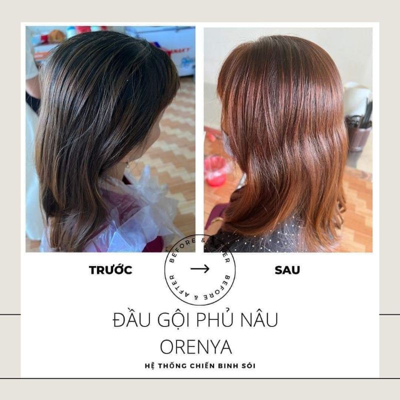 Dầu gội phủ bạc đen&nâu chiết xuất từ thảo dược không hoá chất không hôi không rát không hại da đầu thơm lên màu nhanh