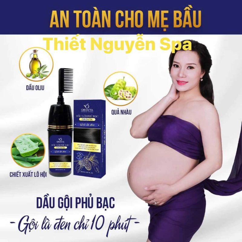 Dầu gội phủ bạc đen&nâu chiết xuất từ thảo dược không hoá chất không hôi không rát không hại da đầu thơm lên màu nhanh