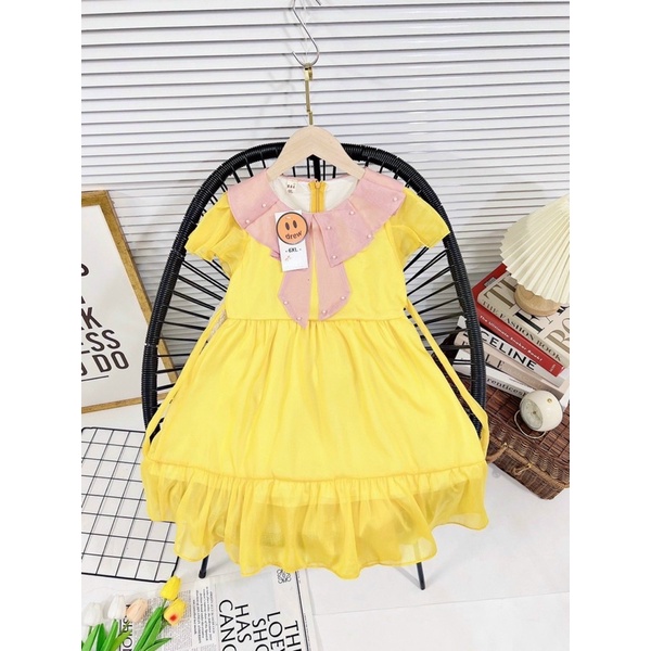 váy nơ viền siêu xinh size 20-32kg