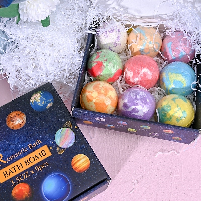 Viên sủi thả bồn tắm bath bomb tạo màu và mùi hương