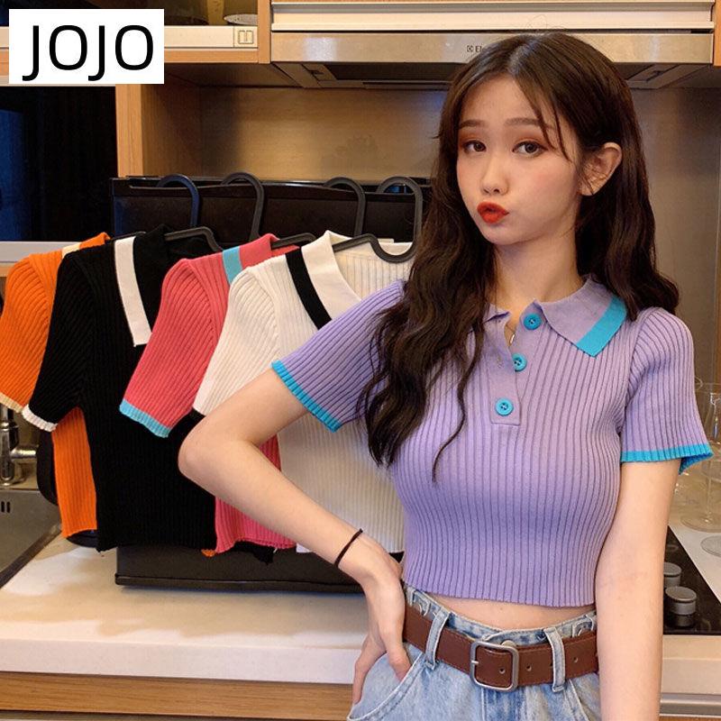 Áo Thun Polo Ngắn Tay Lưng Cao Phong Cách Mới Cho Nữ