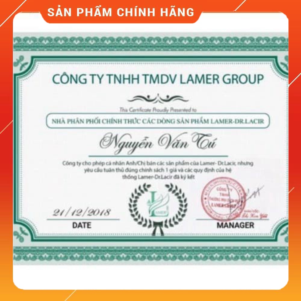 Mặt nạ thủy tinh Dr.Lacir hộp 6 miếng hàng chính hãng