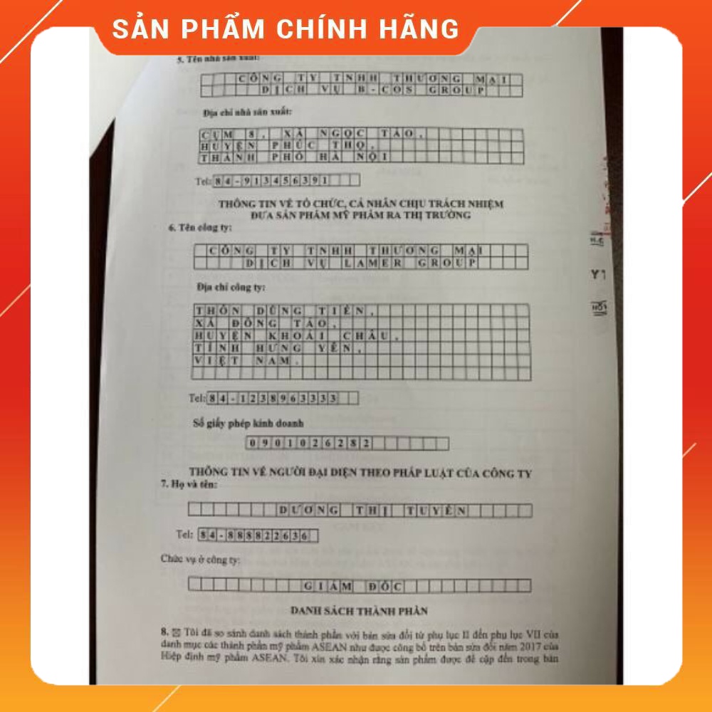 Mặt nạ thủy tinh Dr.Lacir hộp 6 miếng hàng chính hãng