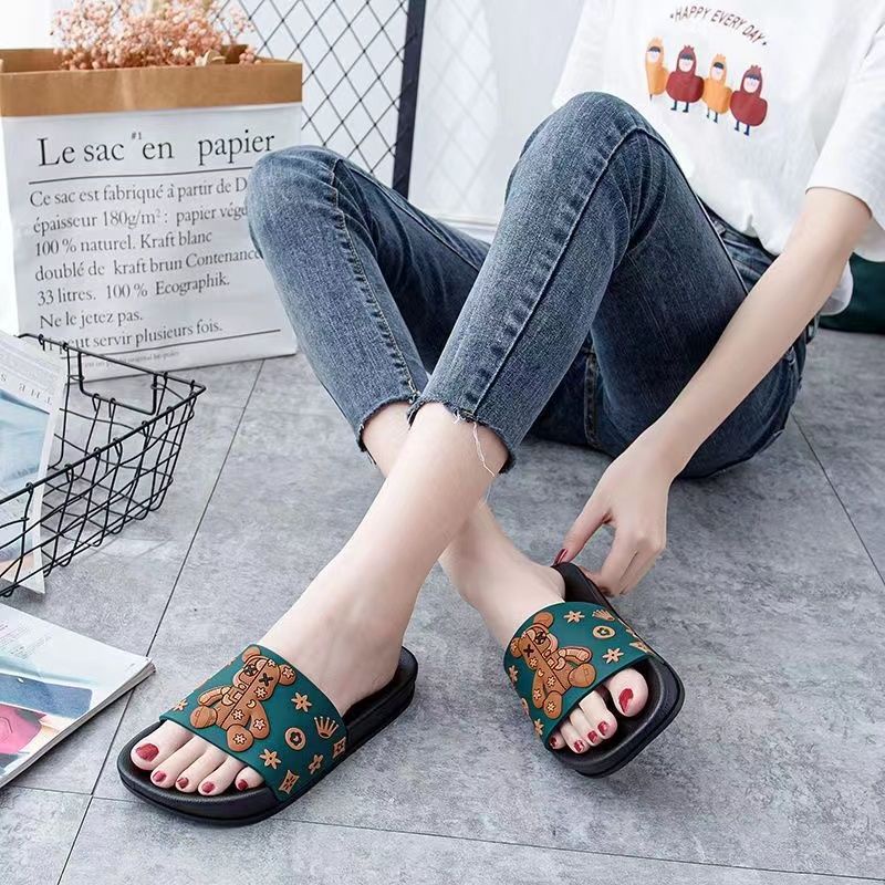 Dép Đi Trong Nhà Đế Dày Mềm Mại Gót Thấp Thời Trang Cho Nữ