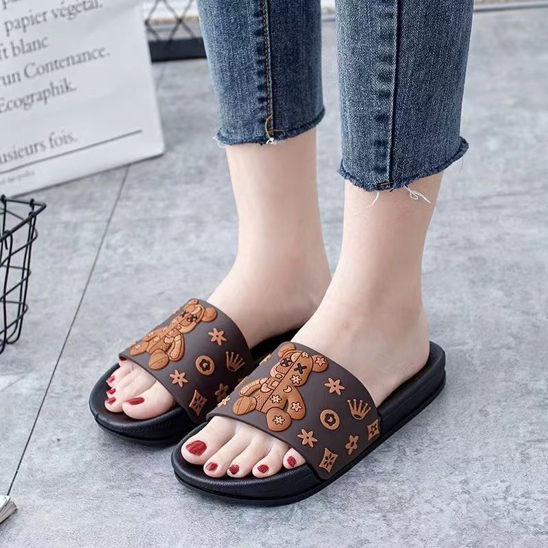 Dép Đi Trong Nhà Đế Dày Mềm Mại Gót Thấp Thời Trang Cho Nữ