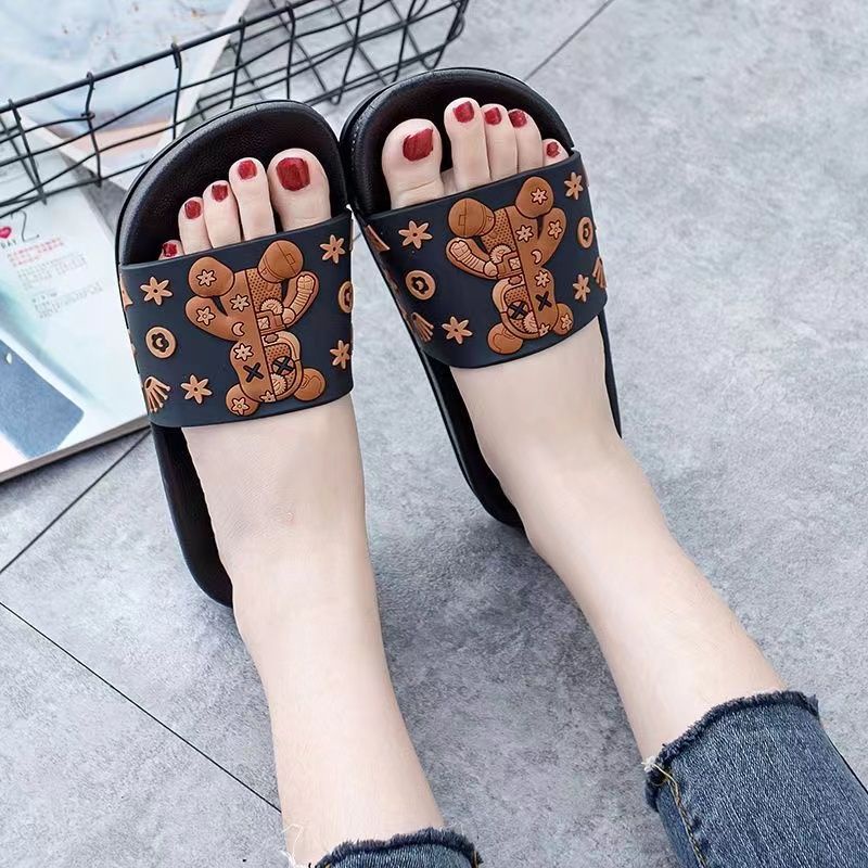 Dép Đi Trong Nhà Đế Dày Mềm Mại Gót Thấp Thời Trang Cho Nữ