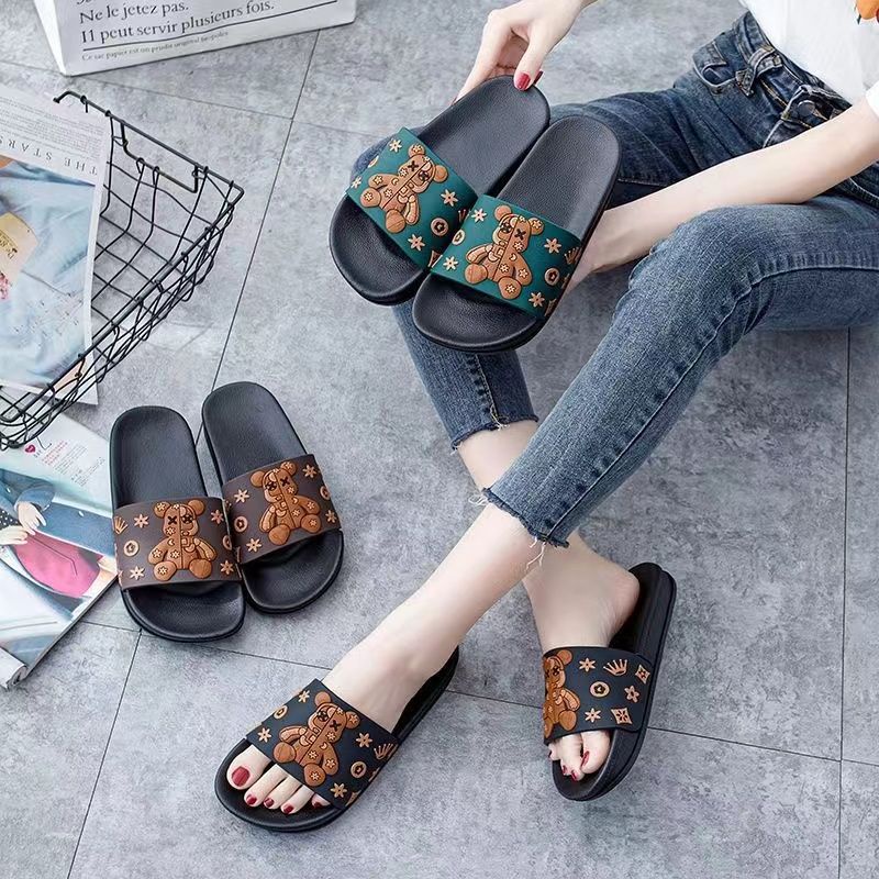 Dép Đi Trong Nhà Đế Dày Mềm Mại Gót Thấp Thời Trang Cho Nữ