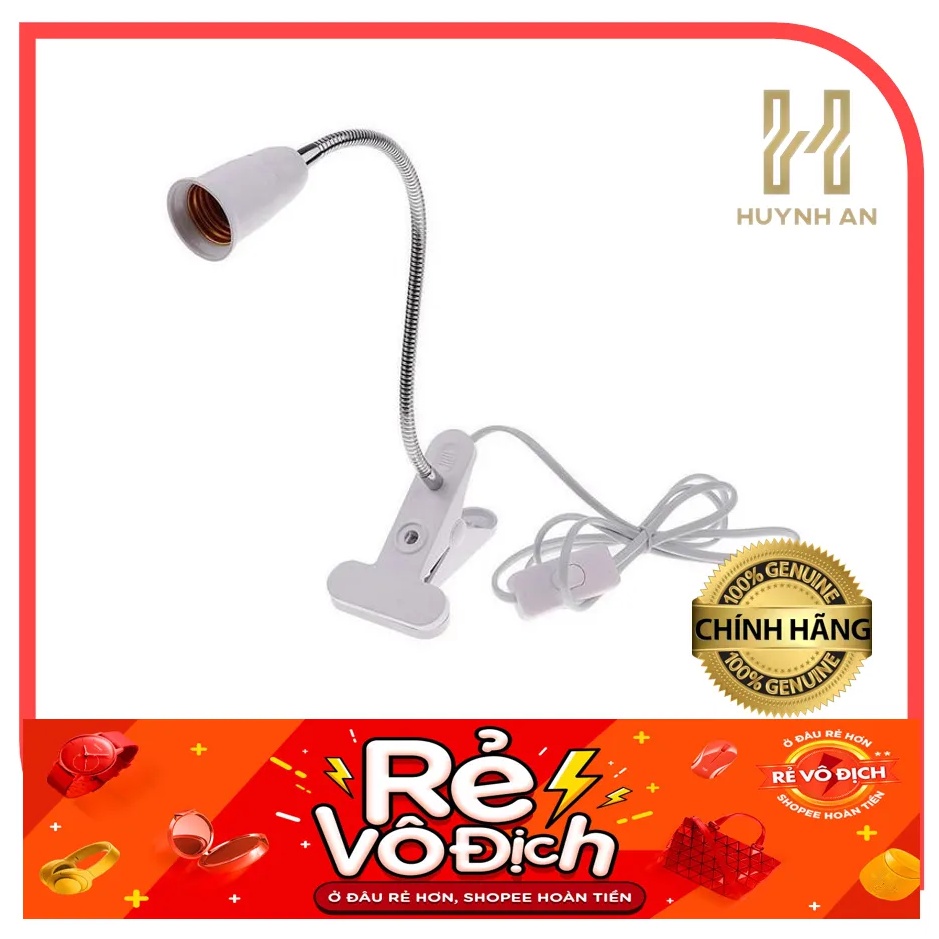 Chân, đuôi đèn để bàn kẹp TCD-E27.33 cm, đui xoáy