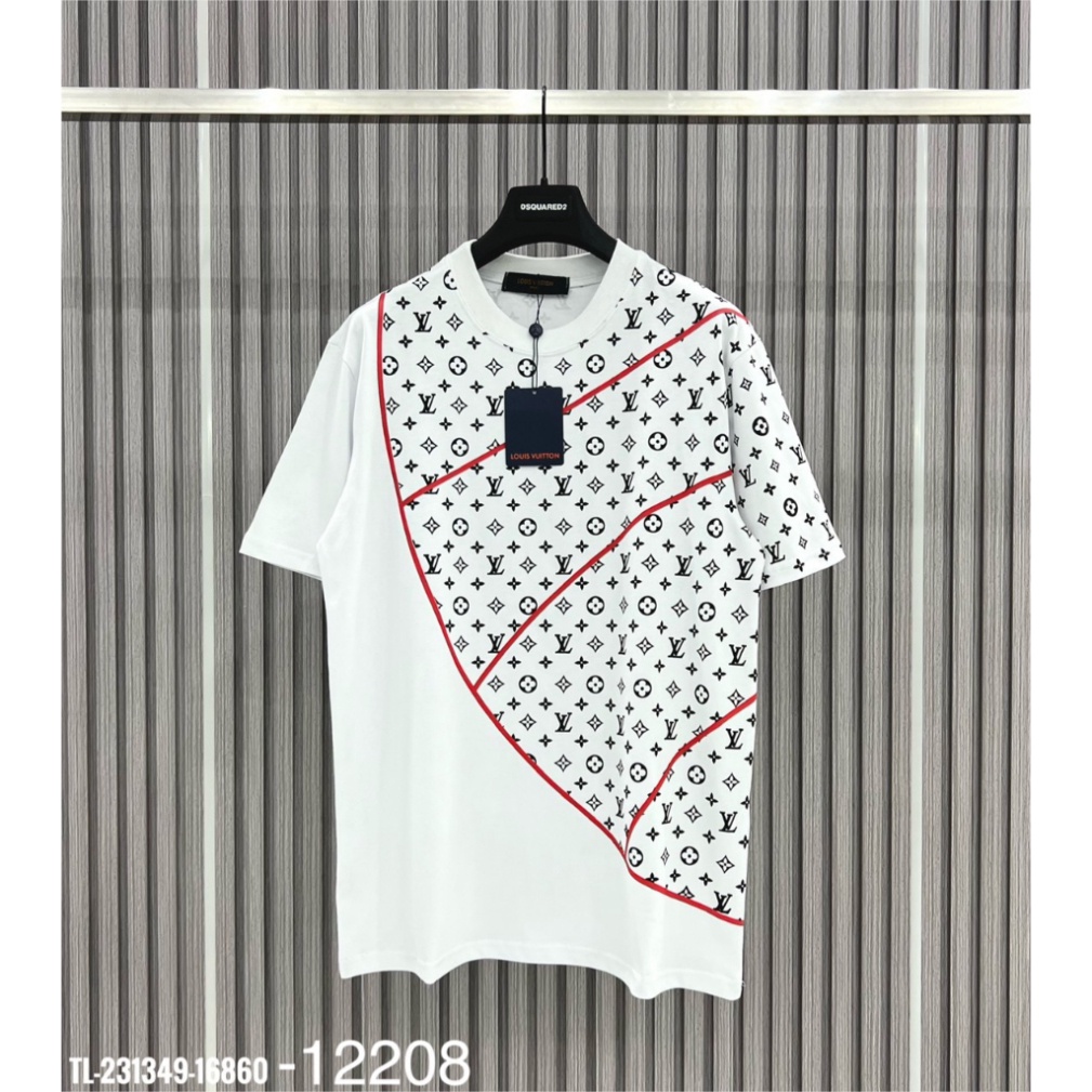 Áo Thun LV Nam In Họa Tiết Monogram - Áo thun tay lỡ unisex nam nữ form rộng oversize chất liệu Cotton co dãn 4 chiều