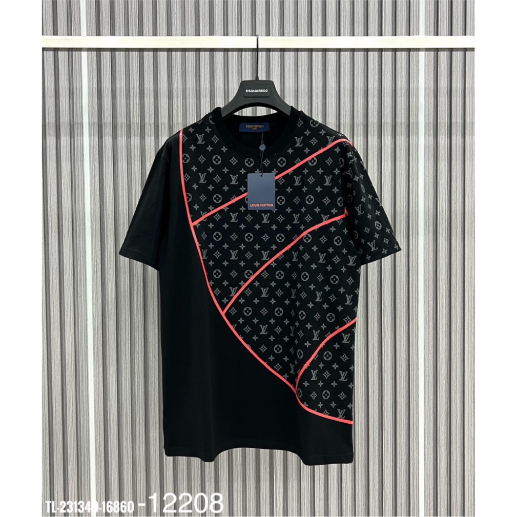 Áo Thun LV Nam In Họa Tiết Monogram - Áo thun tay lỡ unisex nam nữ form rộng oversize chất liệu Cotton co dãn 4 chiều