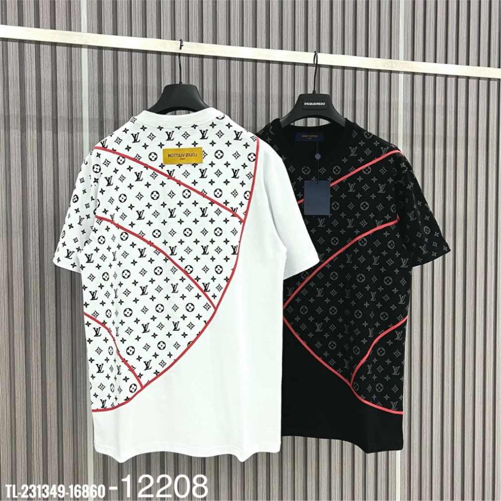 Áo Thun LV Nam In Họa Tiết Monogram - Áo thun tay lỡ unisex nam nữ form rộng oversize chất liệu Cotton co dãn 4 chiều