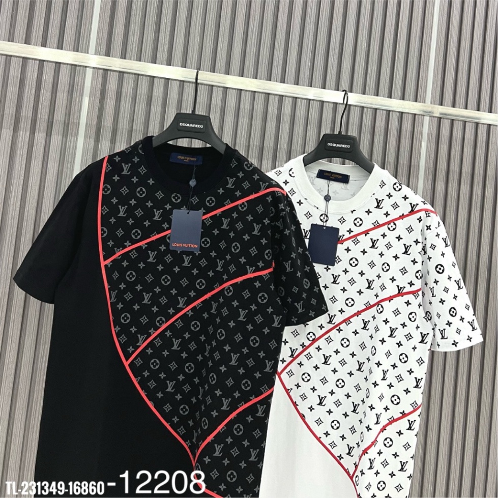 Áo Thun LV Nam In Họa Tiết Monogram - Áo thun tay lỡ unisex nam nữ form rộng oversize chất liệu Cotton co dãn 4 chiều