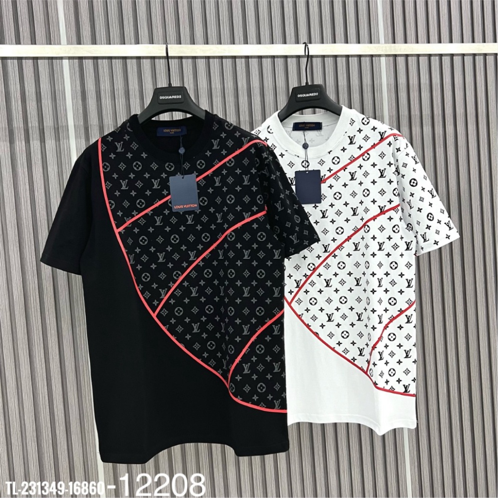 Áo Thun LV Nam In Họa Tiết Monogram - Áo thun tay lỡ unisex nam nữ form rộng oversize chất liệu Cotton co dãn 4 chiều