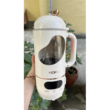 Máy xay nấu làm sữa hạt sinh tố mini cầm tay YIDPU màu trắng dung tích 1L bảo hành 12 tháng