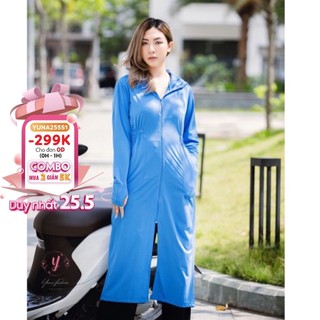 Áo chống nắng toàn thân Yuna  thông hơi vải kim cương siêu mát , phụ kiện thời trang MAIKA